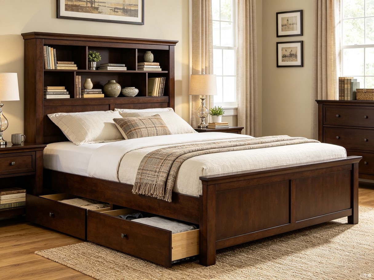 Bookcase Storage Bed